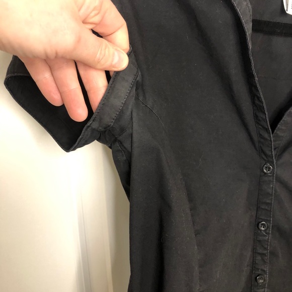 MNG black short sleeve dress shirt - Picture 4 of 12